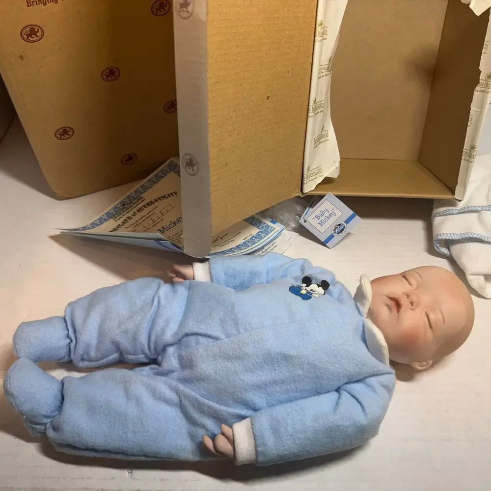 Vintage 90s The Ashton Drake Galleries Baby Mickey Doll Missing Acessories